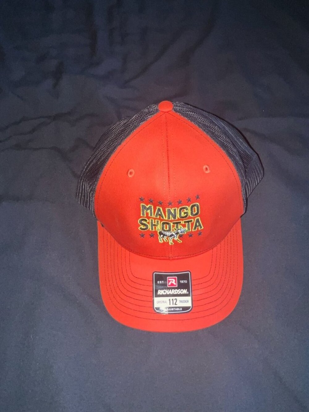 Mango Shotta Hat By Richardson 112 With Mesh Back Adjustable Snapback